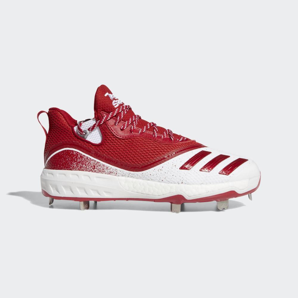 Adidas Men's Icon V Baseball Cleats White/Red/Silver Metal Ireland G28248